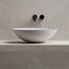 Lavabo vasque ovale à surface solide de 20 po x 14 po Monblari - blanc mat-120971720