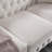 Chesterfield Sofa Beige Linen Fabric