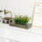 Artificial Grass Fake Plants In Wood Box