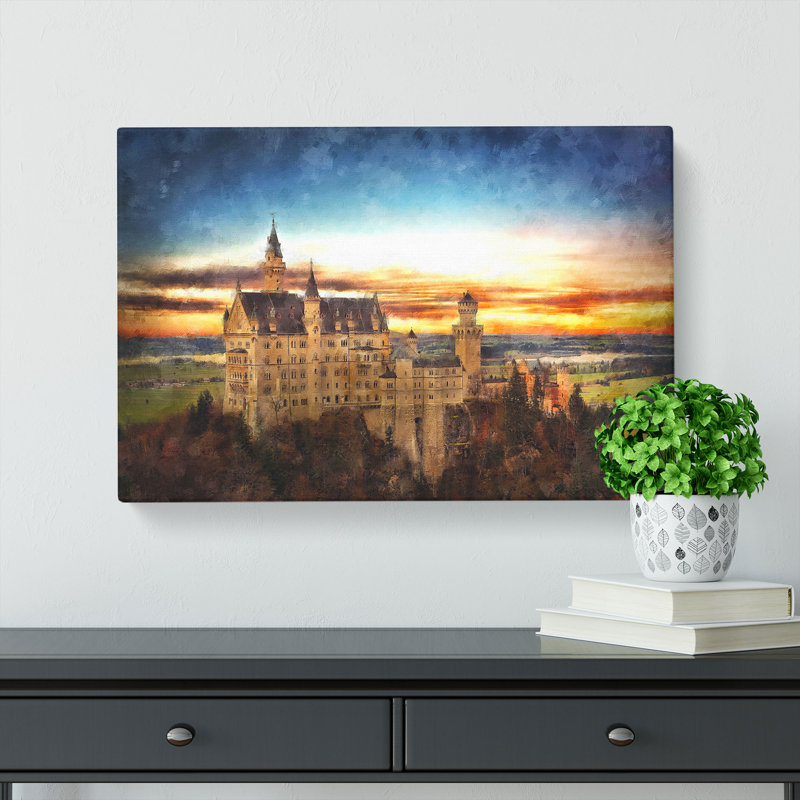Neuschwanstein Castle - Wrapped Canvas, 50cm H x 76cm W x 3cm D