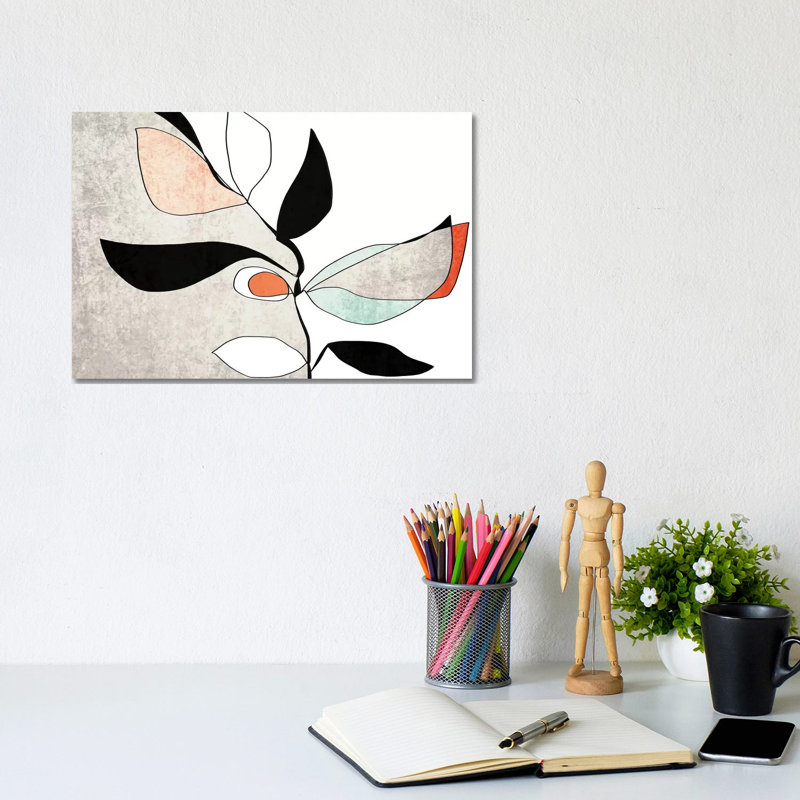 Abstract Bloom II-III by Irena Orlov - Wrapped Canvas Gallery-Wrapped Canvas Giclée, 20.32 cm H x 30.48 cm W