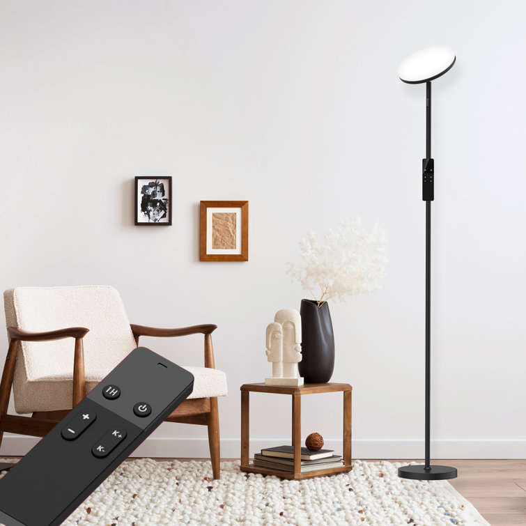 Orren Ellis Voleta 70 LED Torchiere Floor Lamp With Remote Control &  Reviews