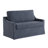 Serta Hunter 53.3" Convertible Loveseat with Pull Out Twin Size Sleeper, Slipcovered Design, Woven Polyester Fabric-113668319