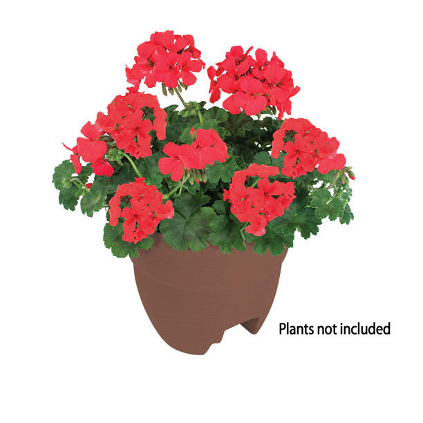 Krystal Railing Planter, Brown