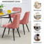 Clocher 47cm H Tufted Velvet Upholstered Upholstered Back Side Chair-43410648