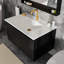 Meuble-lavabo de salle de bain pouces avec lavabo en céramique - Meuble-lavabo mural flottant cannelé avec tiroirs-2095665578