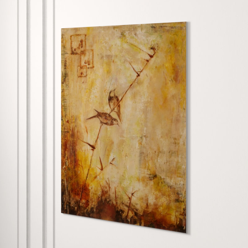 Birds Together Print, Glass Coat, 40" H x 30" W