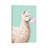 Playful Alpaca Chewing Bibble Gum in Green by Big Nose Work - Wrapped Canvas Graphic Art-418202179