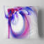 Art abstrait fractal mauve - coussin imprimé abstrait-29340086-29340090