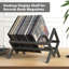 Metal 31.5cm H Media Shelves