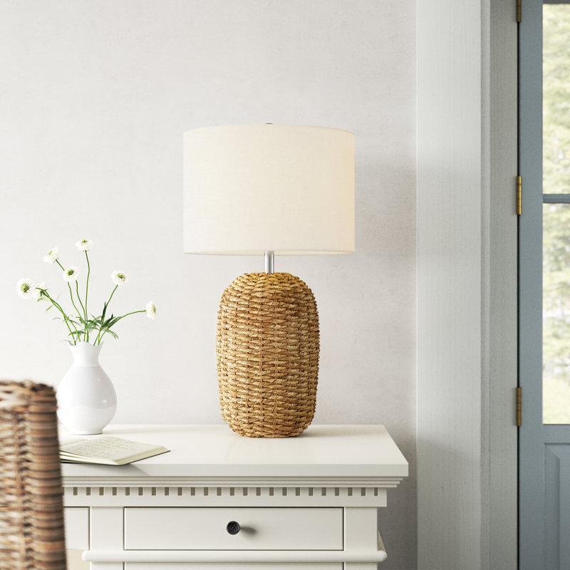 Moby Wicker/Rattan Table Lamp
