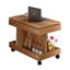 Petite table d'appoint avec roulettes et rangement-1613267115