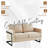 Nadelynn Leather 55'' Reception Loveseat-2069080651