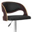 Swivel Upholstered and Solid Wood Adjustable Height Bar Stool-50650660-50650662