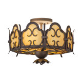 Radha Glass Semi Flush Mount