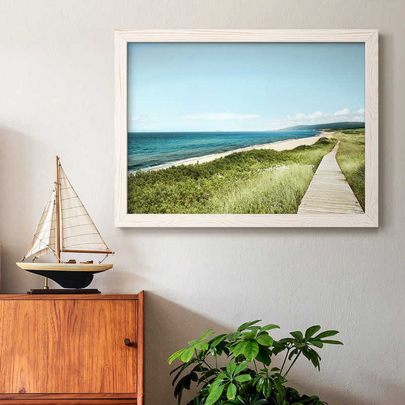 Iverness Beach Boardwalk, reproduction d'art sur toile, Blanc, H 22 po x l 32 po x P 1,5 po