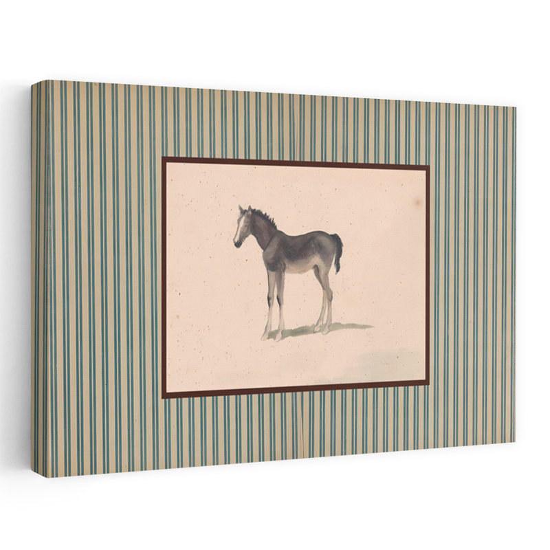 «Gentle Foal Portrait», reproduction d'art classique rétro, H 40 po x l 60 po