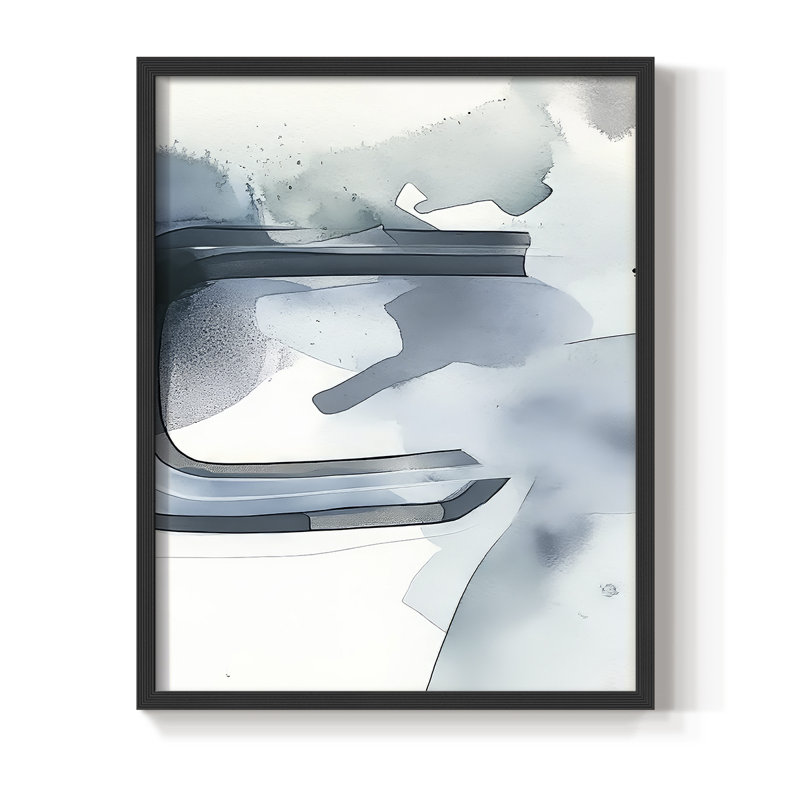 "ABSTRACT Series DCCXII" par J Paul, Noir, H 15 po x l 12 po