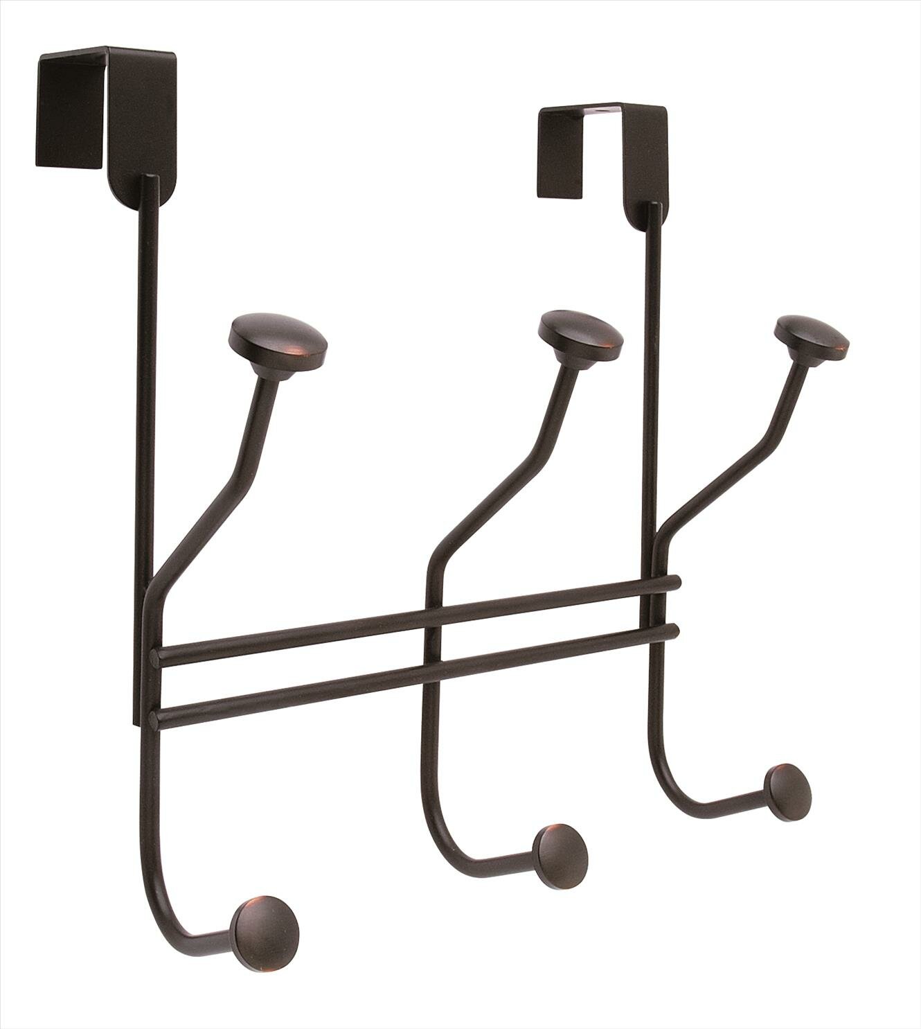 Mainstays Hook Rack with 6 Towel Hooks - Oil Rubbed Bronze - 1 Each