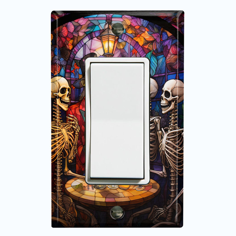 Figurine murale d'Halloween festive squelette d'Halloween
