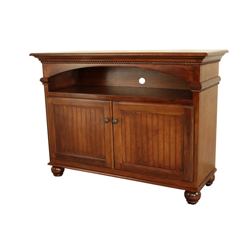 Spoffo Unfinished TV Stand for TVs up to 55", Graystone
