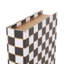Boîte de rangement en simili cuir Cole et gris avec motifs géométriques multicolores-77001237