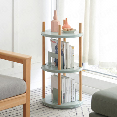 Bibliothèque rotative à 3 niveaux, compacte pour le salon / chambre à coucher - Standard