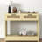 Wood 39" Boho Console Table for Entryway, Behind Sofa Table with Rattan Drawers-13547910