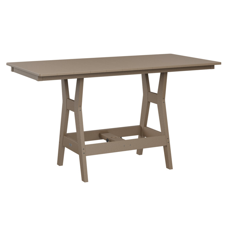 Table de bar 66 po Tierney, Bois vieilli
