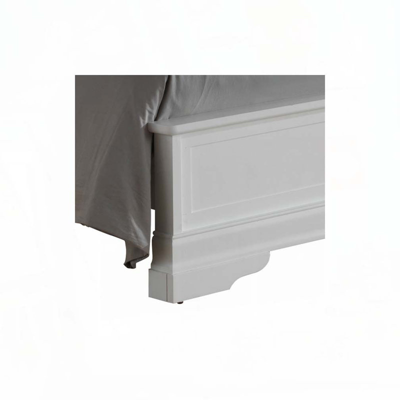 Lit en bois, Lit simple, Blanc