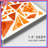 Orange Triangle Shapes Canvas Gallery Wrap in Many Sizes-1840798511