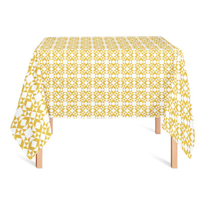 Nappe carrée en polyester à motif géométrique