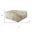 48" Cream Cotton Patchwork Pouf Ottoman
