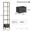 37cm W Metal Standard Bookcase-1679298979