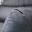 Balancelle à double siège suspendue en osier gris anthracite avec support / coussin bleu poudré Egg Chair