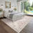 Vintage Floral Rug Washable Rug for Living Room, Retro Oriental Carpet, Soft Low Pile Non Shedding Floor Covering, Foldable Thin Non Shedding Indoor Mat for Bedrooms, Nurseries-1043161854