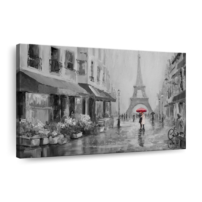 «Romance In Paris Pop», reproduction sur toile, L 30 po x H 45 po