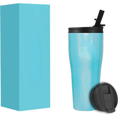 Simple Modern 24oz Classic Tumbler with Straw and Flip Lid - Insulated Stainless Steel Cup, Midnight Black