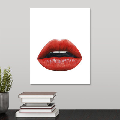 « baiser i », reproduction d’impression encadrée