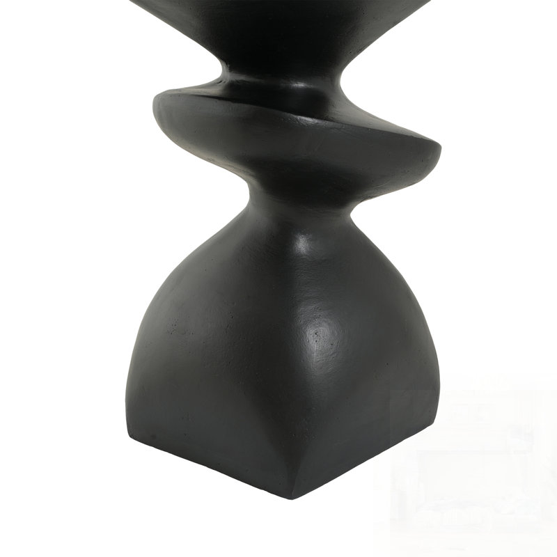 Table d'appoint abstraite à plusieurs niveaux MGO, table de bout sculpturale irrégulière, pré-assemblé non-KD, tabouret d'appoint moderne et intérieur pour l'extérieur