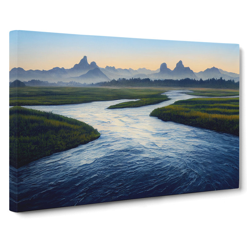 Mountain River Vol.4 - Wrapped Canvas, 50cm H x 76cm W x 3cm D