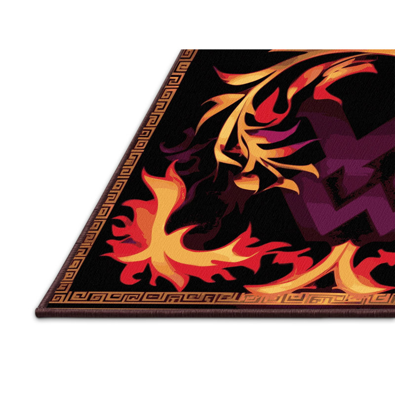 Golden Cascade Rug, Round 8'
