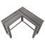 Table d'appoint contemporaine en gris - idéale pour le couloir, la chambre à coucher, l'entrée avec espace de rangement moderne