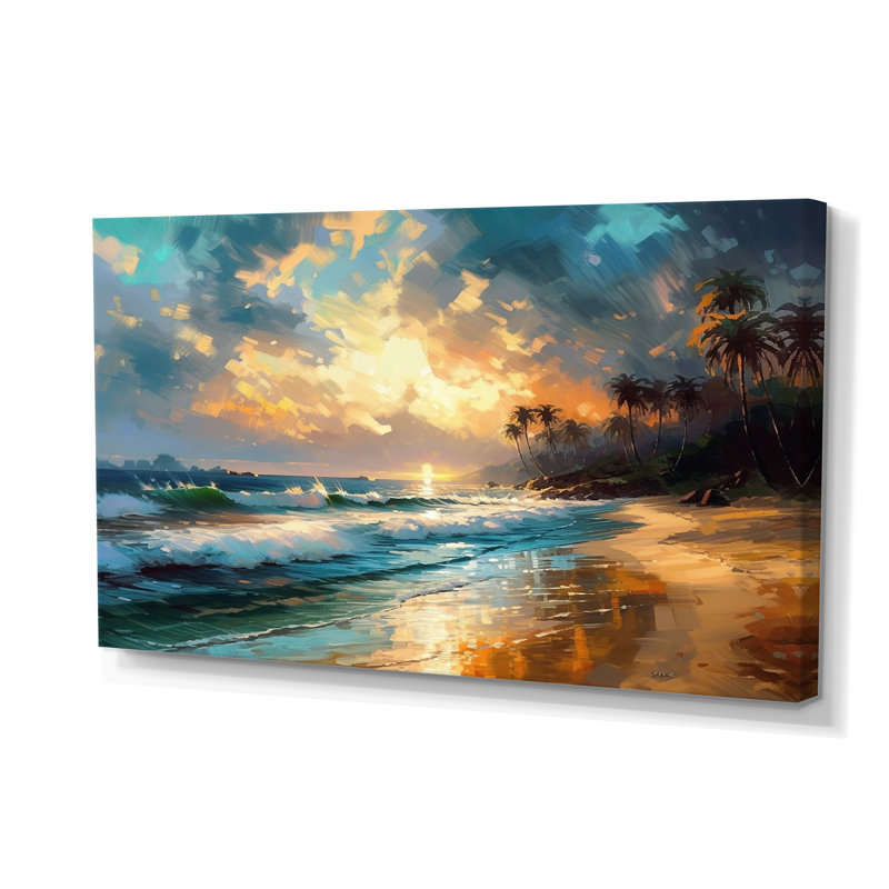 «Green and Blue Coastal Escapes» - Décoration murale plage