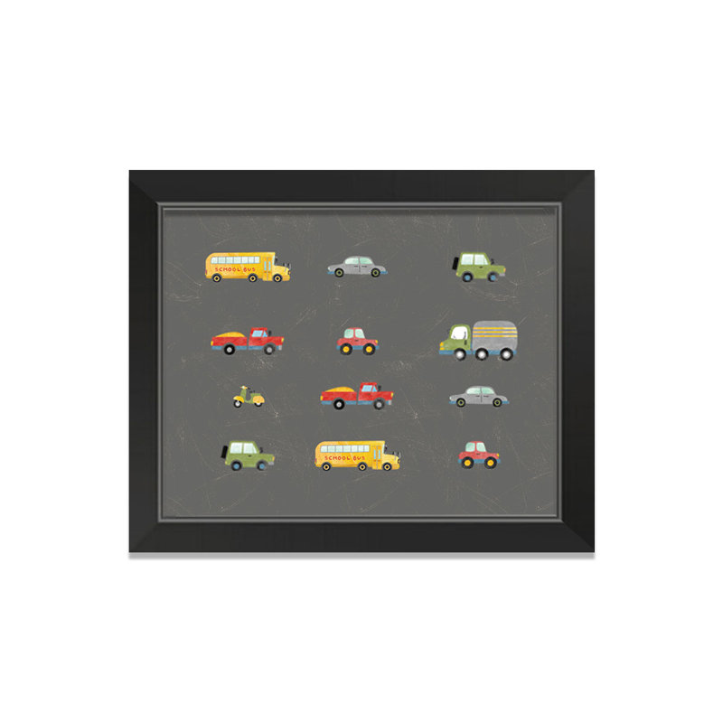 Cars Cars Row, art encadré, H 14 po x l 11 po x P 1 po