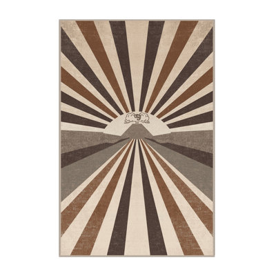 Tapis doux et moelleux éclectique Kamena