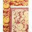 Tapis unique noué à la main Fawzy Mogul - rouge / jaune, 8 pi 5 po x 10 pi 1 po
