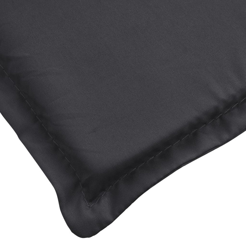 Outdoor Seat / Back Cushion, Black, 23.6" W x 78.7" D x 1.2" H