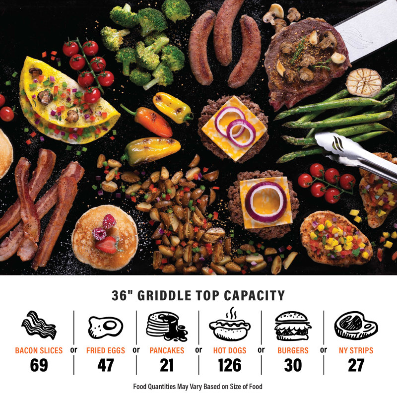 36" Griddle Airfryer Combo