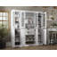 Vaisselier 100% bois massif 65 "avec portes en verre givré massif, 2 tiroirs et tablettes réglables-760870395